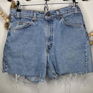 Levi’s cutoff denim shorts